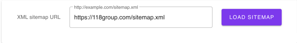 Sitemap extraction tool